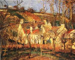 Camille Pissarro Red Roofs1 Village Corner oil painting picture